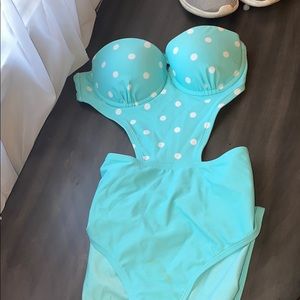 High wasted backless one piece suit